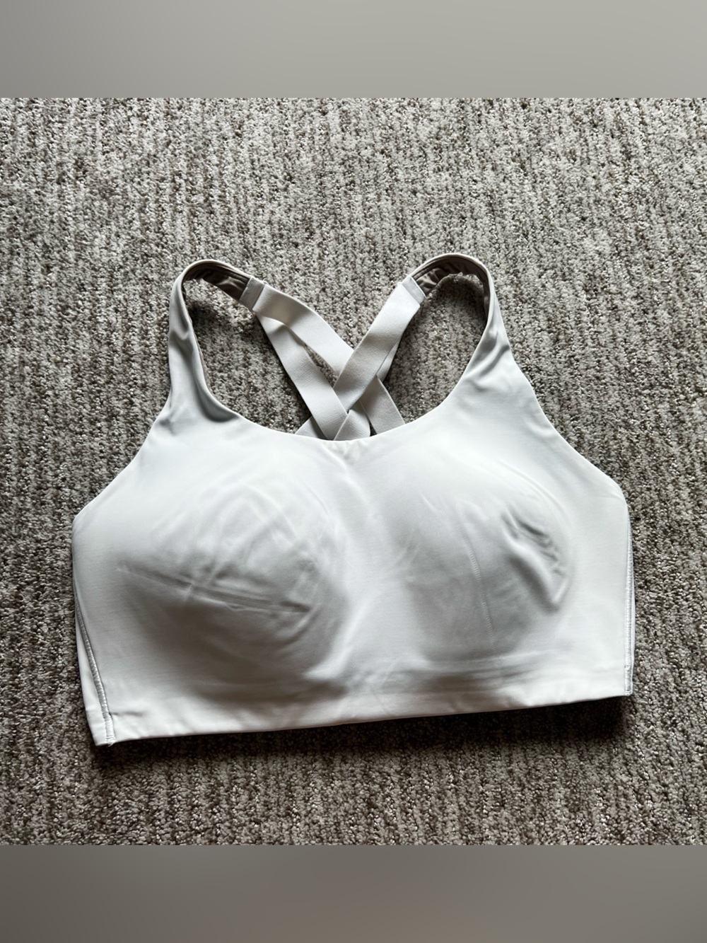 lululemon athletica White Crisscross-Strap Sports Bra